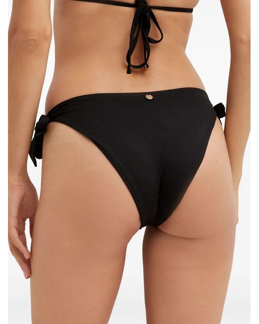 Max Mara Black Tie Side Stefy Bikini Bottoms