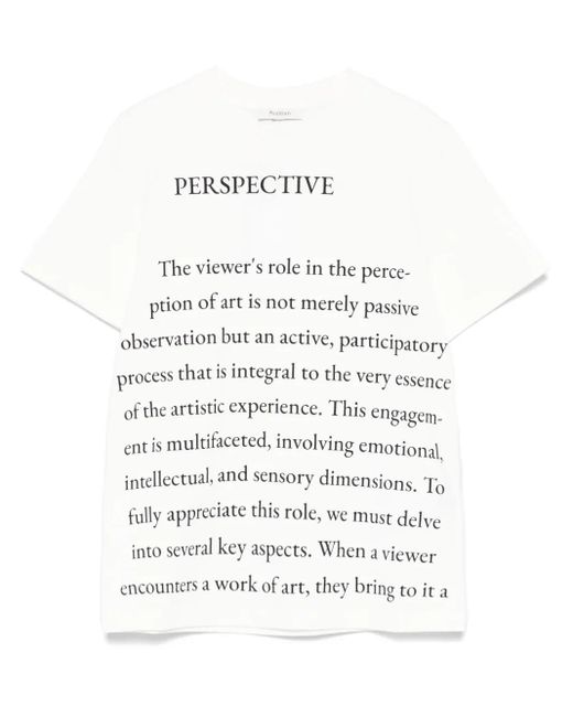 J.W. Anderson White Text Print T-Shirt
