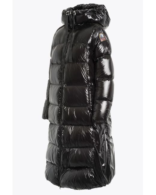 Parajumpers Black Logo-Patch Puffer Jacket