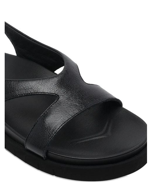 Angel Alarcon Black Buckle-Fastening Cut-Out Sandals