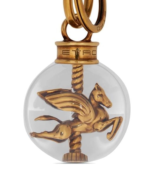 Etro Metallic Spherical Pegaso Charm
