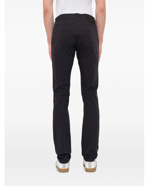 Lanvin Blue Button-Fasteninfg Trousers for men