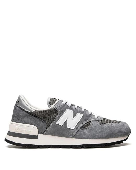 New Balance White 990 Made
