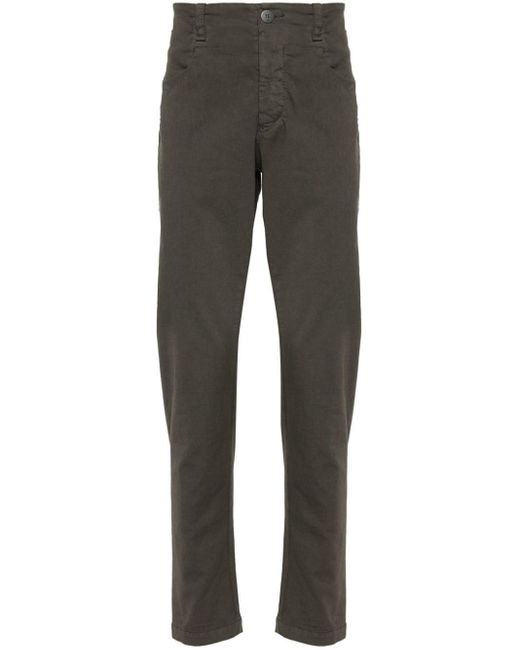 Transit Gray Seam-detail Trousers for men
