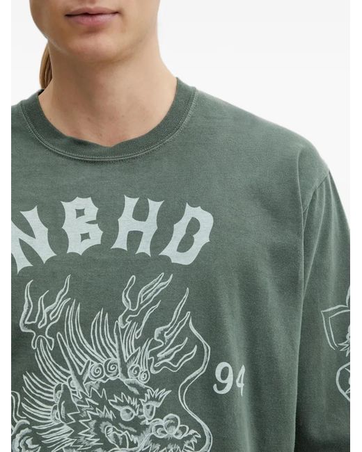 Neighborhood Green Graphic-Print Cotton T-Shirt for men
