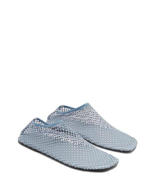 Christopher Esber White Minette Crystal Ballerina Shoes
