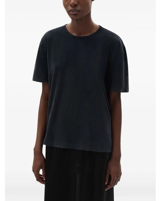 Ann Demeulemeester Black Fanie Brushed Jersey T-Shirt