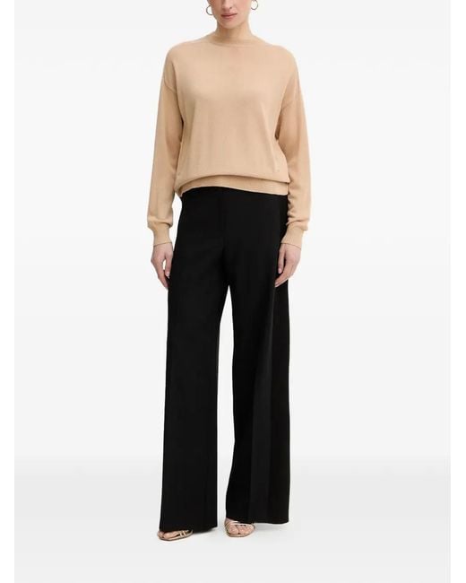 ARMANI EXCHANGE Black Textured Split-Back Sweater