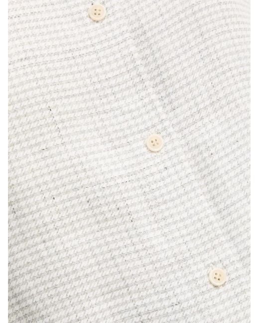 Camisa a cuadros Theory de color White