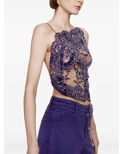 Top Iris di Christopher Esber in Purple