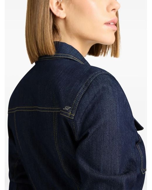 Cinq À Sept Blue Fauna Denim Dress