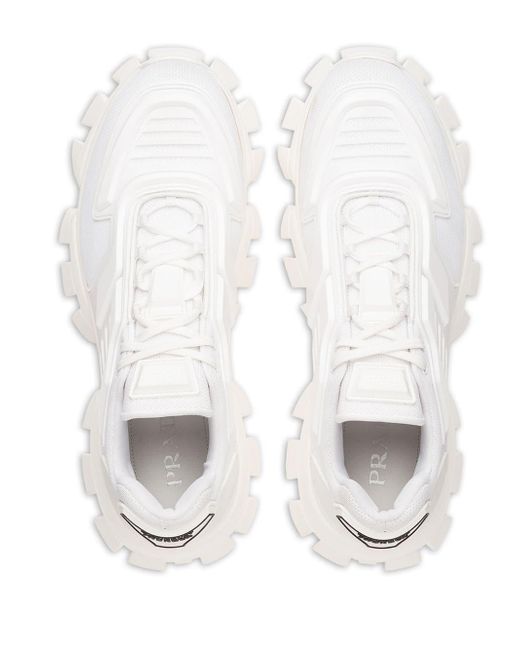 prada cloudbust sneakers white