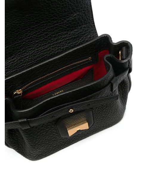 Lancel Black Small Charlie Leather Bag