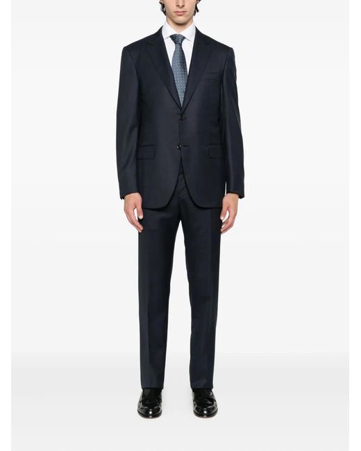 Canali Black Single-Breasted Suit for men