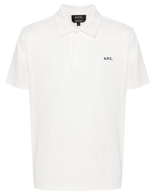A.P.C. Carter Poloshirt in White für Herren