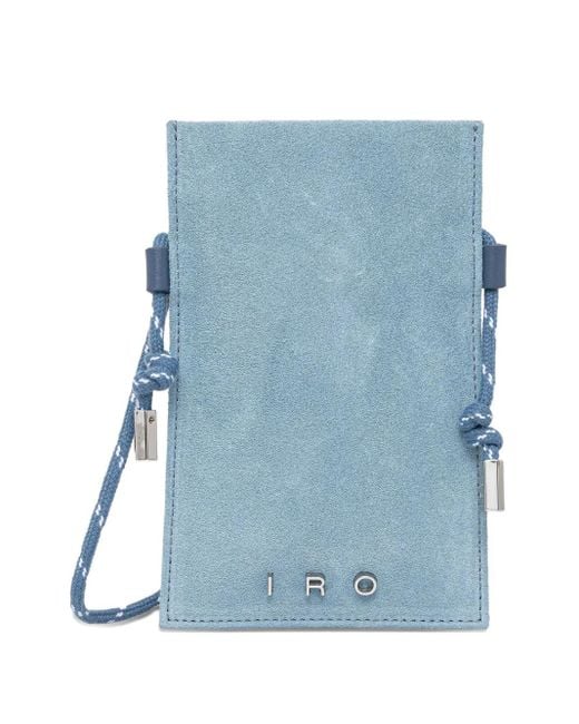 IRO Blue Drawstring Phone Bag