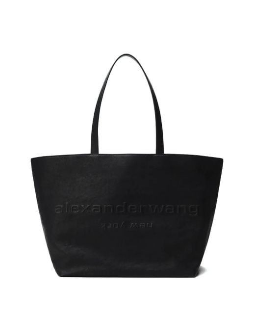 Alexander Wang Black Shopper Mit Logo-Prägung