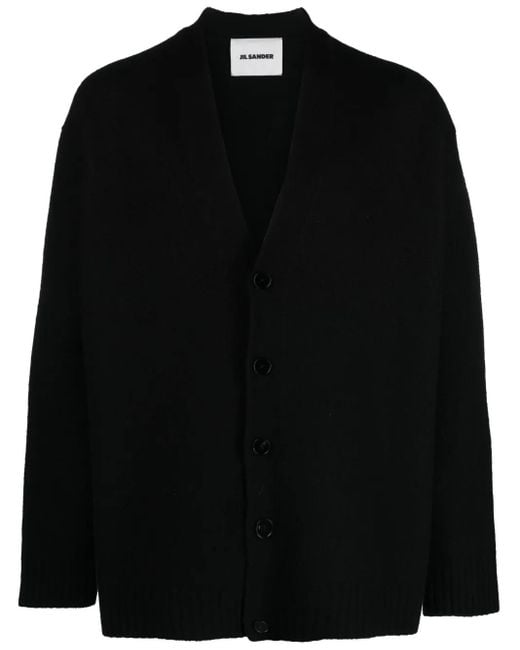 Jil Sander Black Cardigan Clothing for men