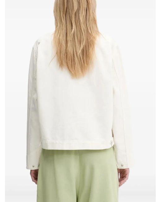 Carhartt White Og Detroit Zip-Front Pocket Jacket