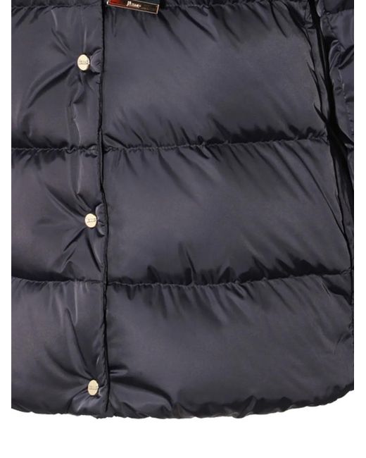 Herno Blue Satin Down Jacket