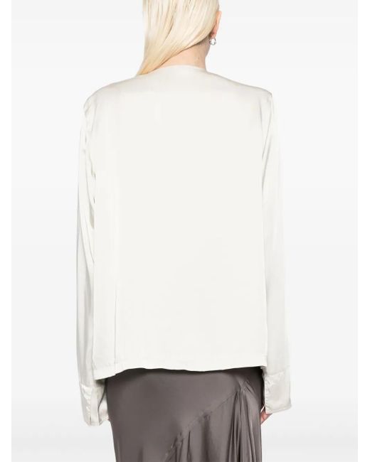 Rick Owens White Safety Jacket