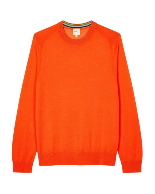 Maglione Girocollo di Paul Smith in Orange da Uomo