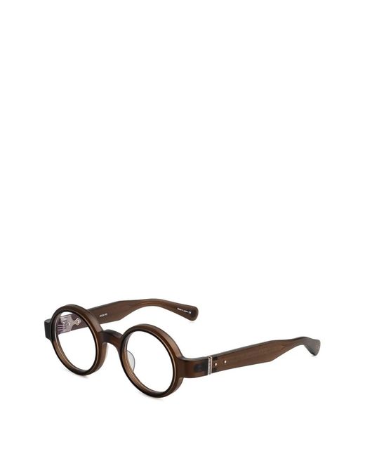 Matsuda Black Round-Frame Glasses