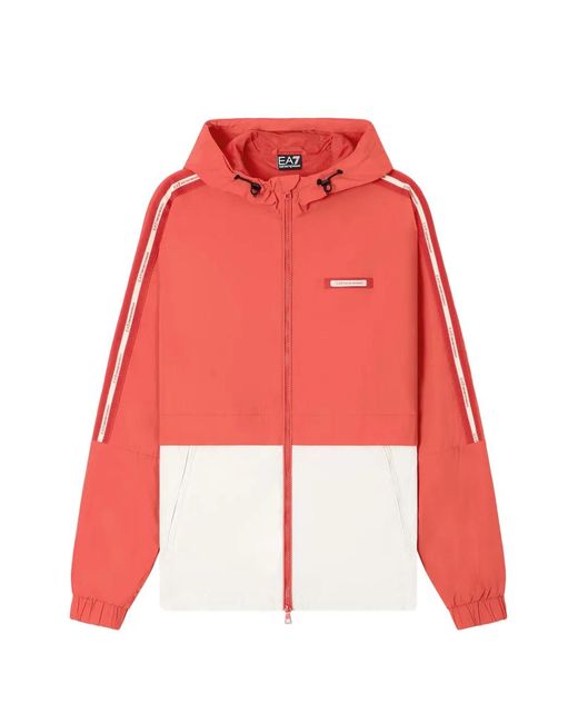 EA7 Jack Met Colourblocking En Logoband in het Red voor heren