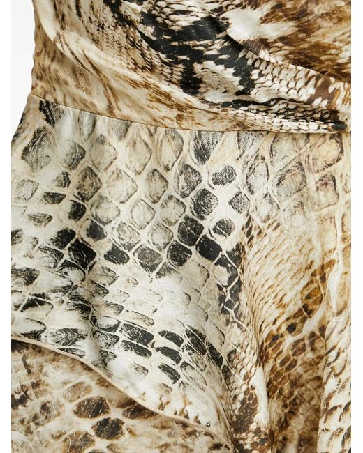 MARCIANO BY GUESS Metallic Ruffled Animal-Print Midi Dress