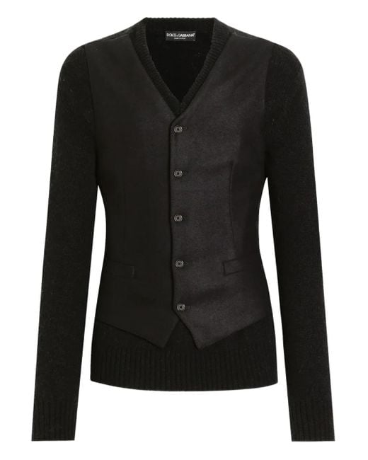 Sweat À Empiècements Superposés Dolce & Gabbana pour homme en coloris Black