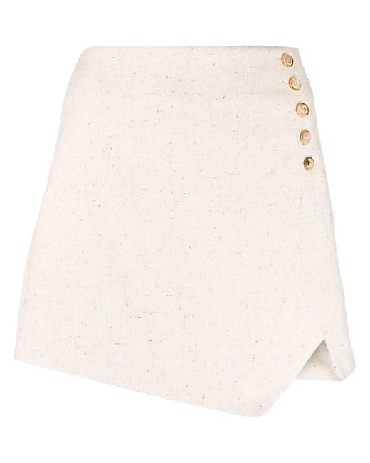 THE GARMENT Natural Curved-Hem Mini Skirt