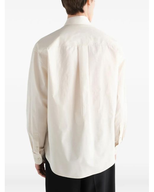 Lemaire White Washed Chest-Pocket Shirt for men