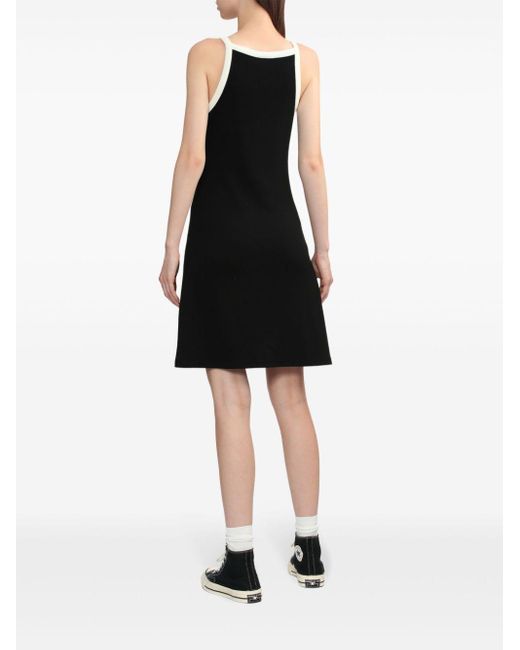 Chocoolate Black Logo-print Sleeveless Dress