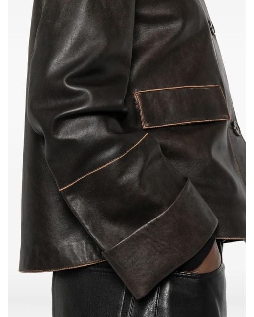 Arma Black Ella Leather Jacket