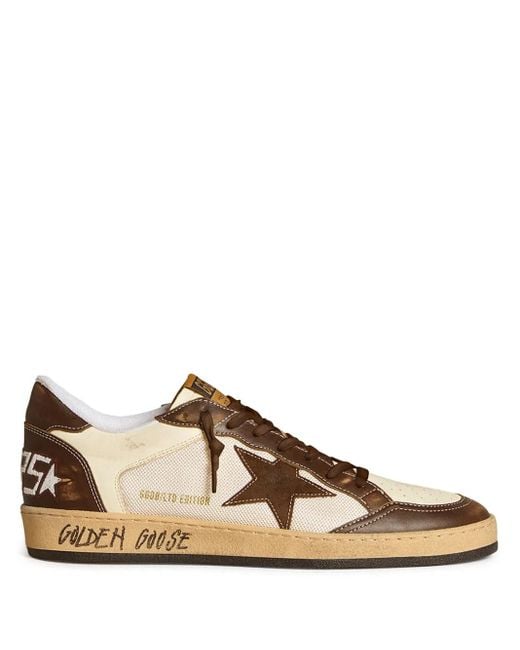 Golden Goose Deluxe Brand Brown Ball Star Sneakers for men