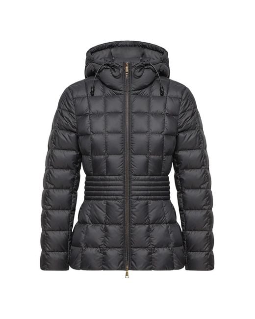 Moncler Black Engoulevent Square-Quilted Hooded Jacket