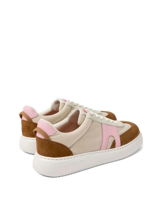 Camper Pink Runner K21 Suede Panelled Sneakers