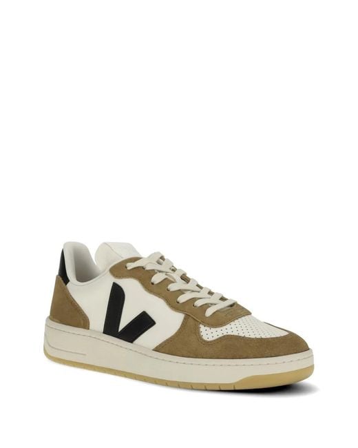 Veja Multicolor V-10 Logo-Patch Sneakers for men