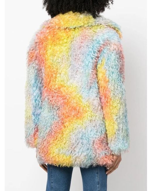 BECAGLI Lammy Coat in het Yellow