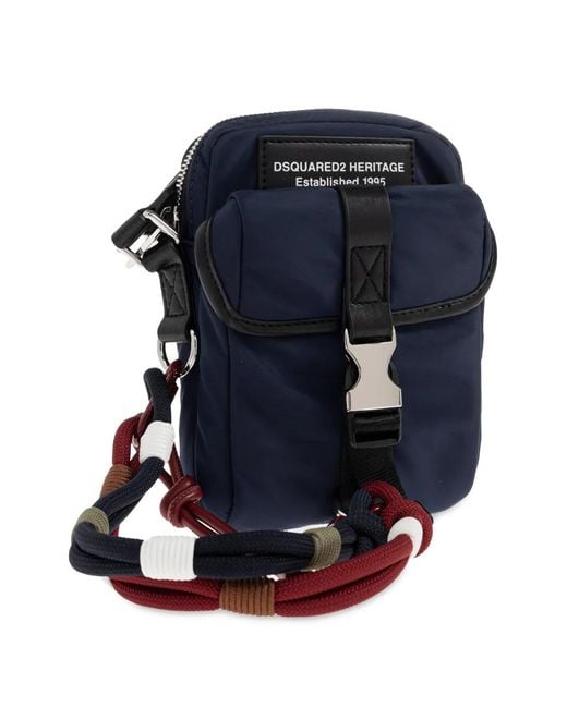 DSquared² Blue Heritage Shoulder Bag for men