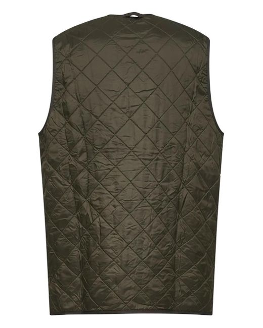 Barbour Green Quilted Zip-Front Gilet for men