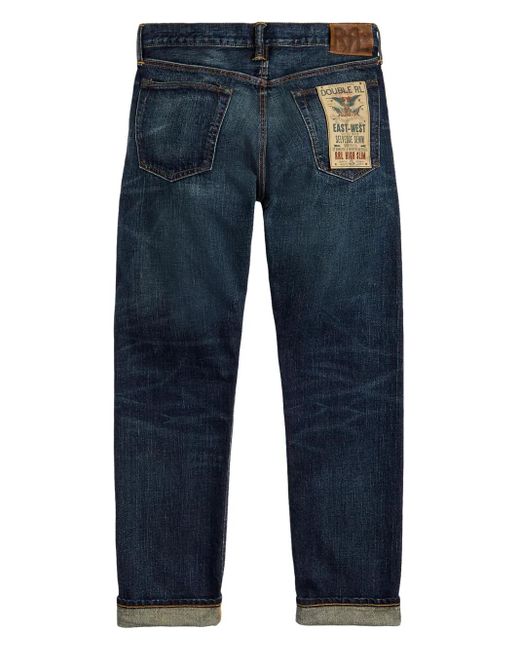 RRL Blue High Slim Jeans for men