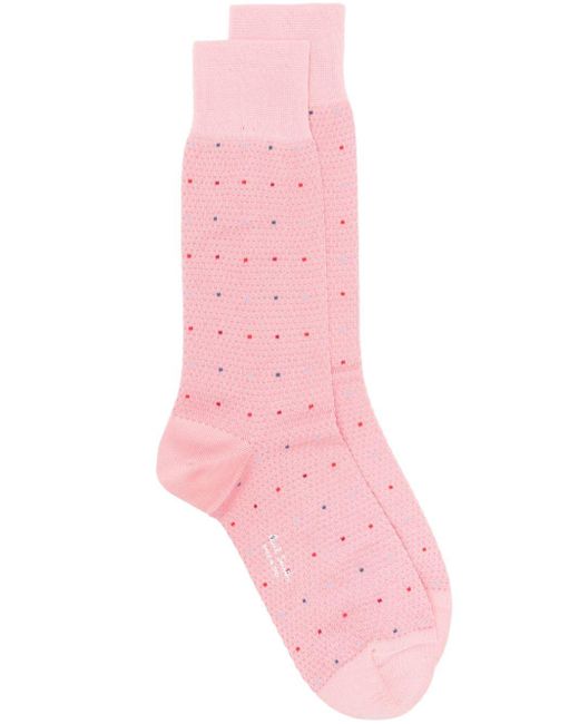 Calcetines con motivo de lunares Paul Smith de hombre de color Pink