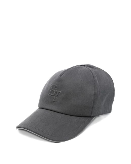 Eleventy Gray Logo-Embroidered Baseball Cap for men