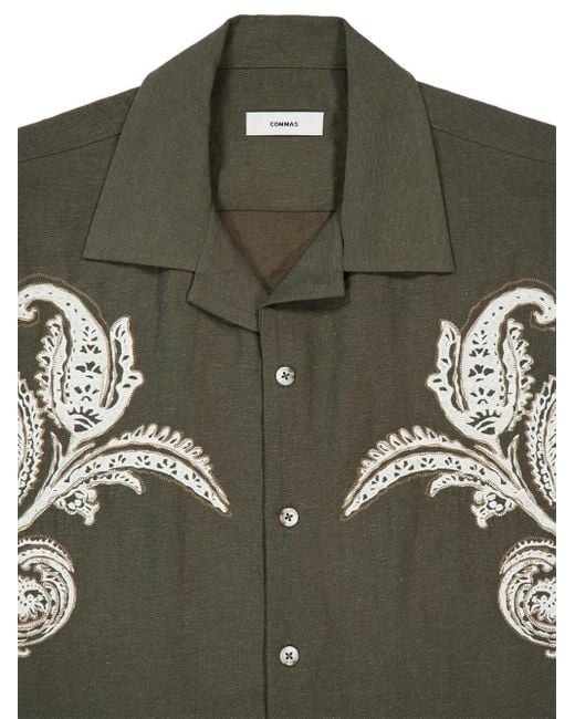 Commas T-Shirt Mit Stickerei in Green für Herren