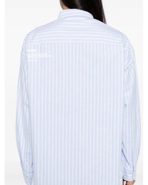 Aape By A Bathing Ape White Striped Shirt for men