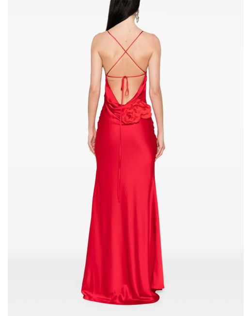 Parlor Red Maxikleid Mit Blumenapplikation