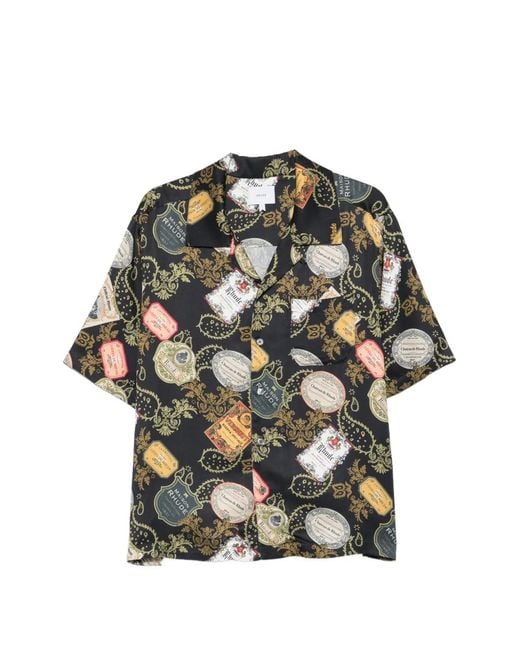 Rhude Gray Vin Bandana Print Button-Up Shirt for men
