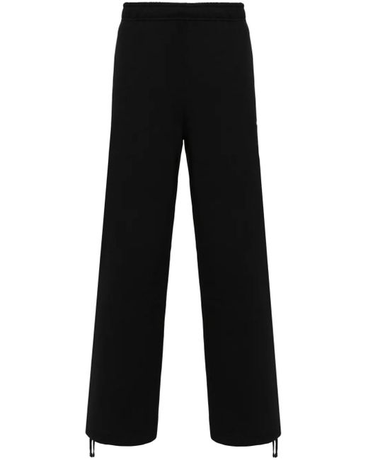 Nike Black Solo Swoosh Wide-Leg Track Pants for men