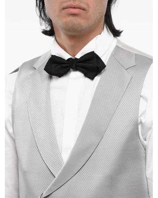 Corneliani Gray Double-Breasted Waistcoat for men